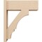 Ekena Millwork 7 1/2-in W x 20-in D x 24-in H Balboa Block Rough Cedar Woodgrain TimberThane Outlooker, Primed Tan OUTUR075X20X24BOA44RCPR - alternate 6